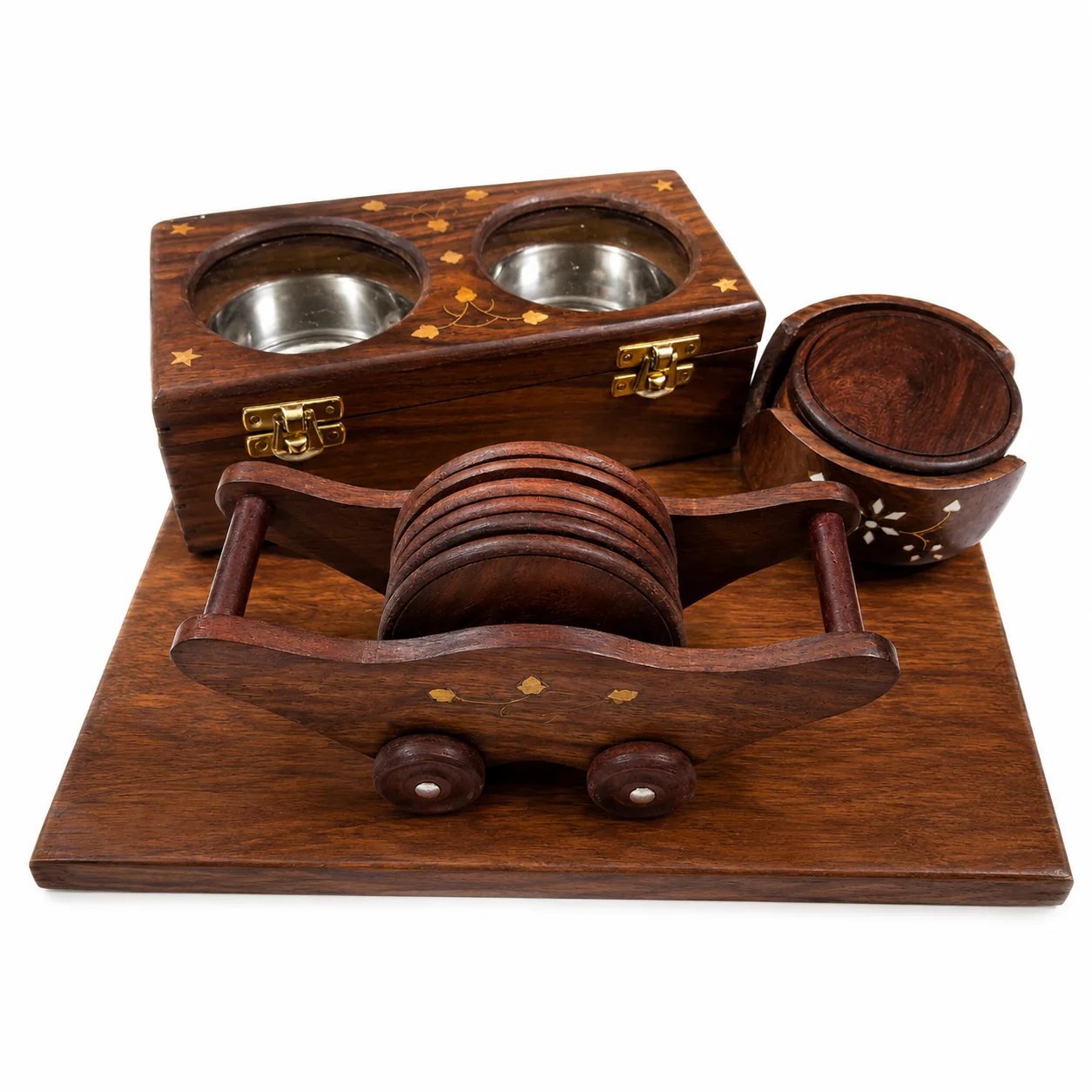 Sheesham Wood Kitchen Essentials — 2