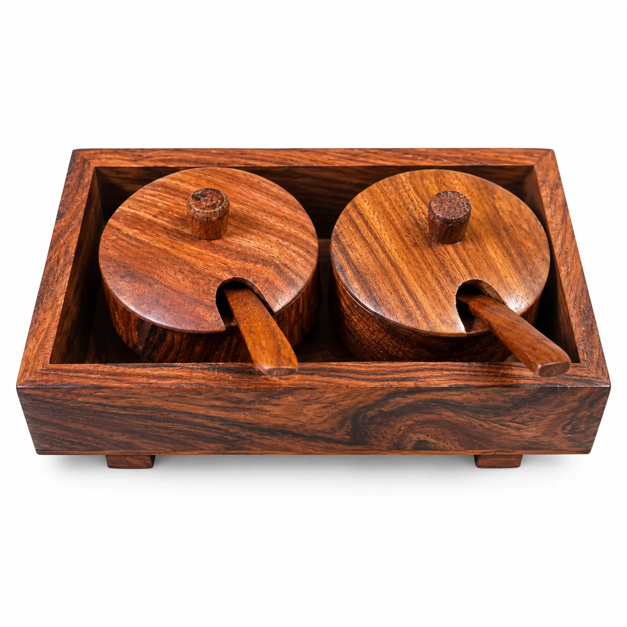 Sheesham Wood Kitchen Essentials — 6